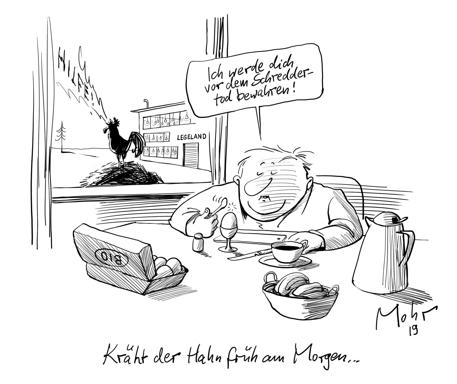 Kräht der Hahn früh am Morgen...