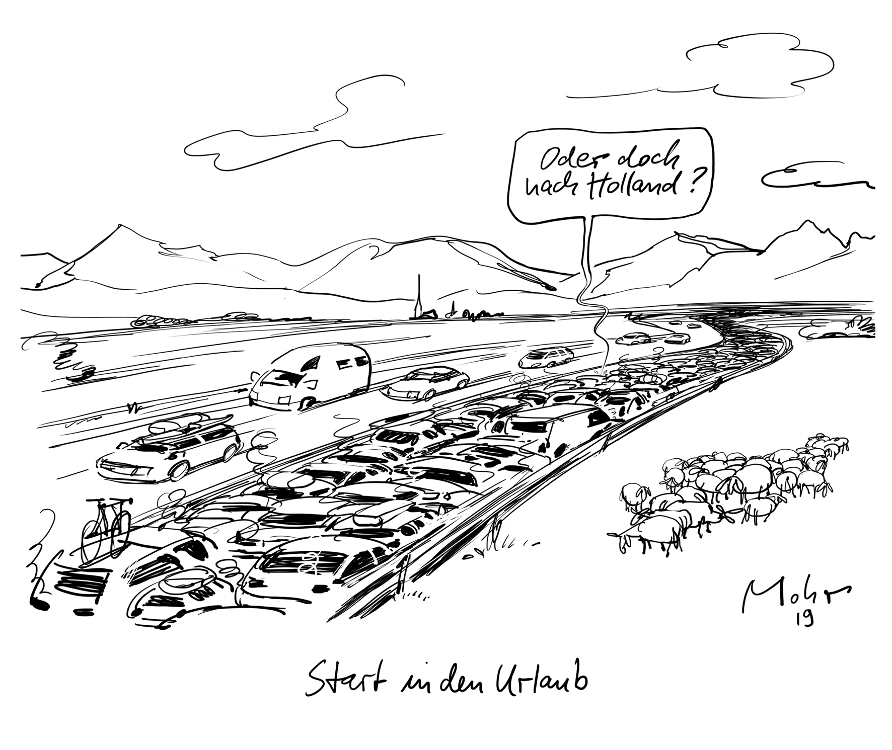 Start in den Urlaub