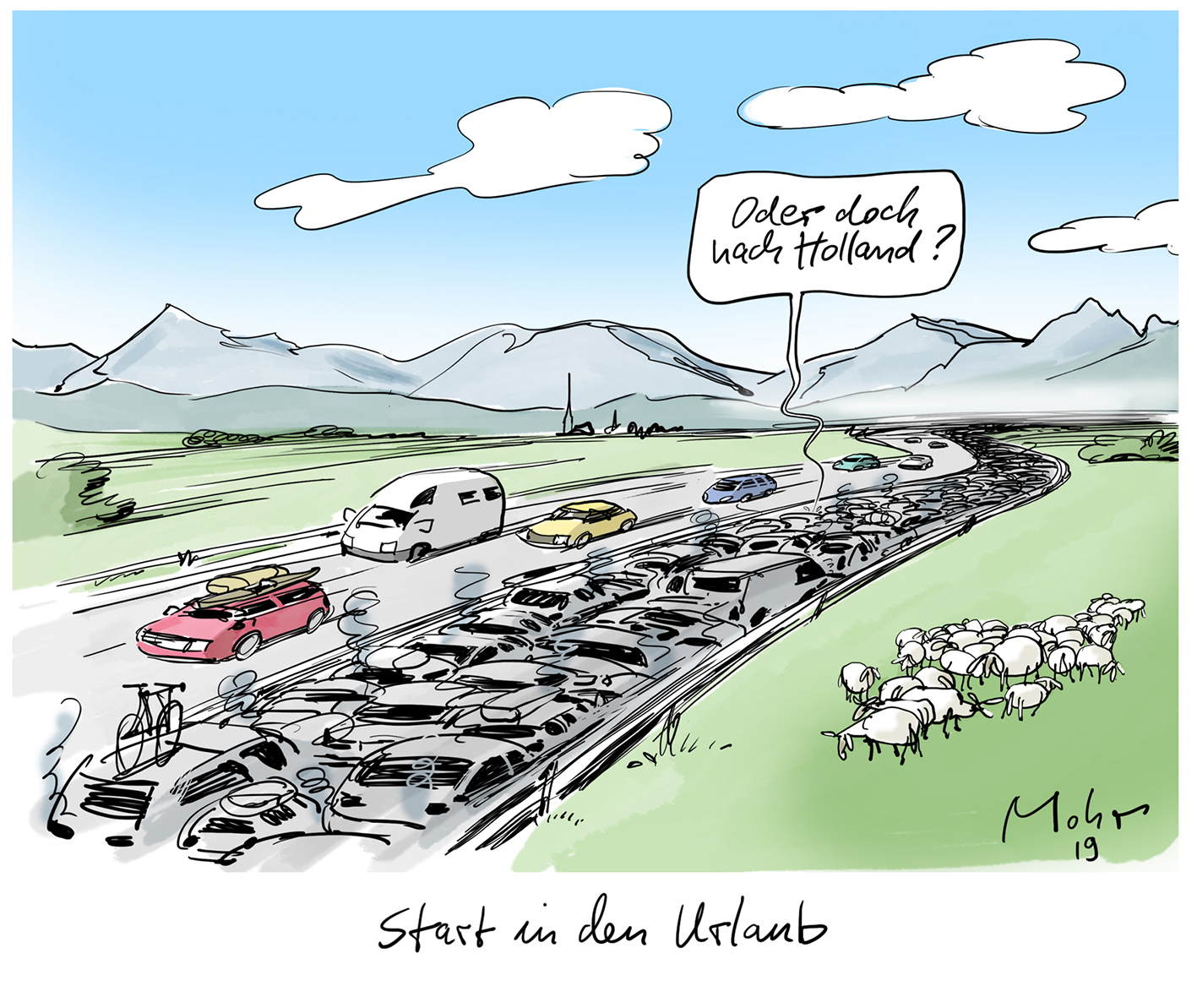 Start in den Urlaub