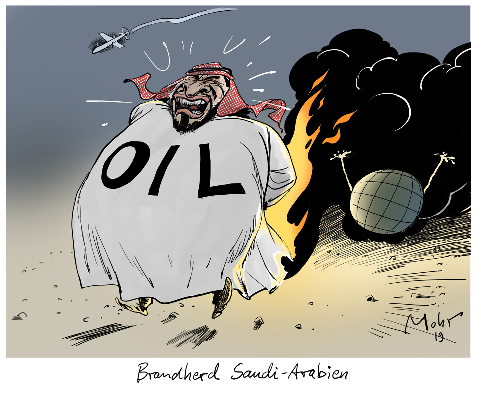 Brandherd Saudi-Arabien