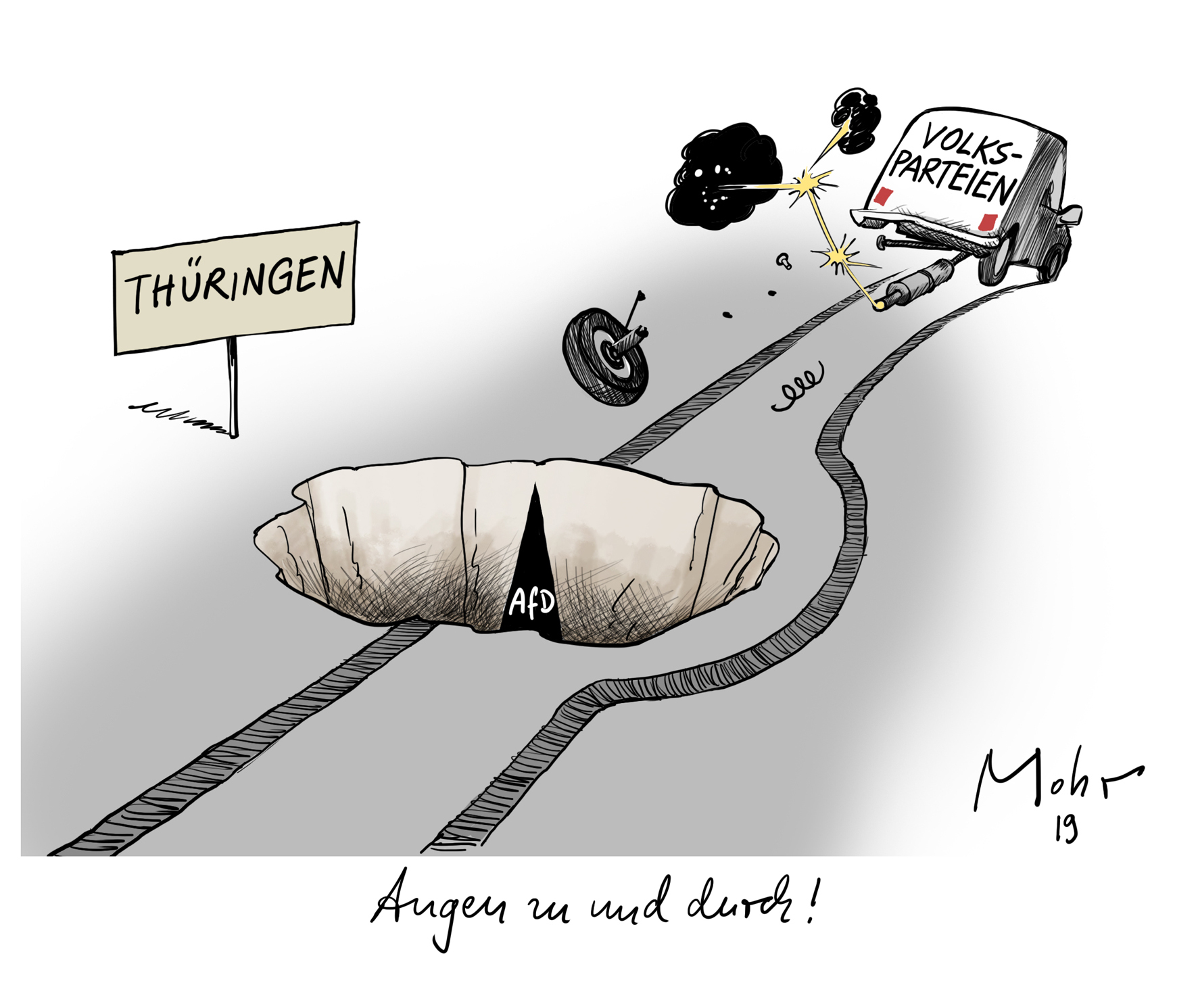 Augen zu und durch!