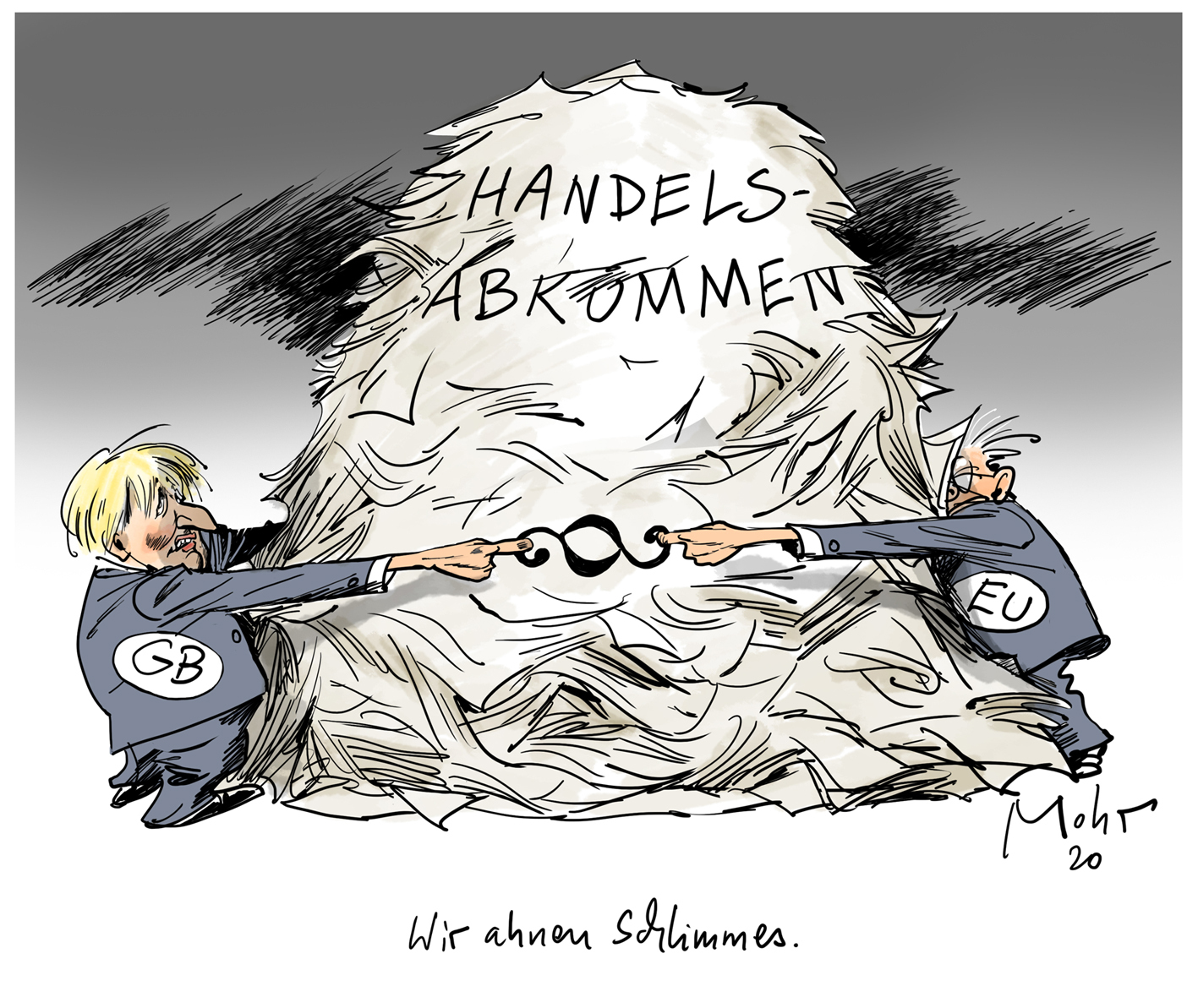 Wir ahnen Schlimmes.