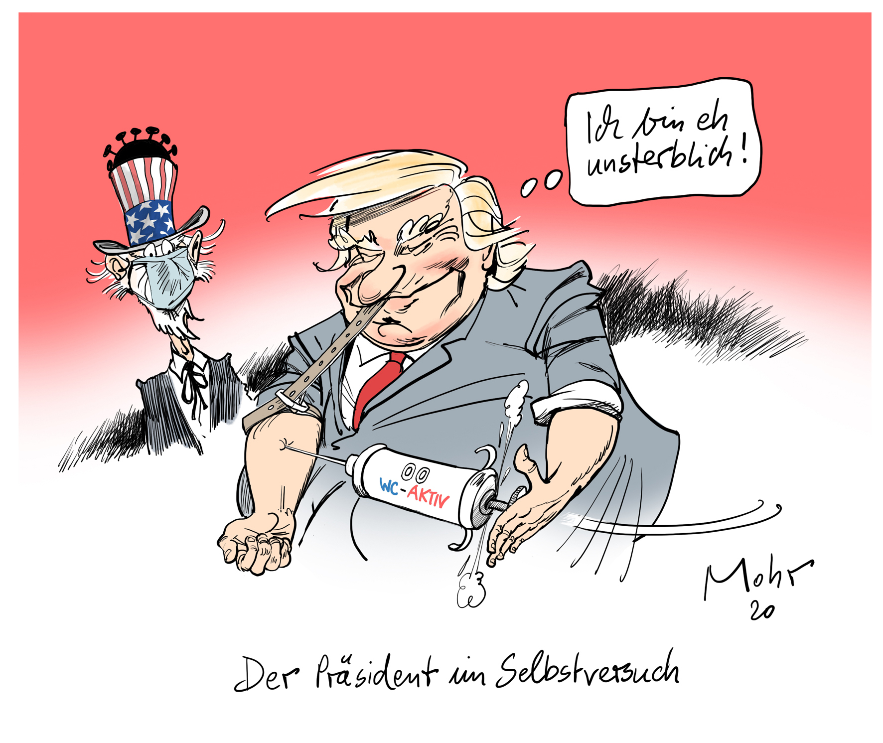 Der Präsident im Selbstversuch