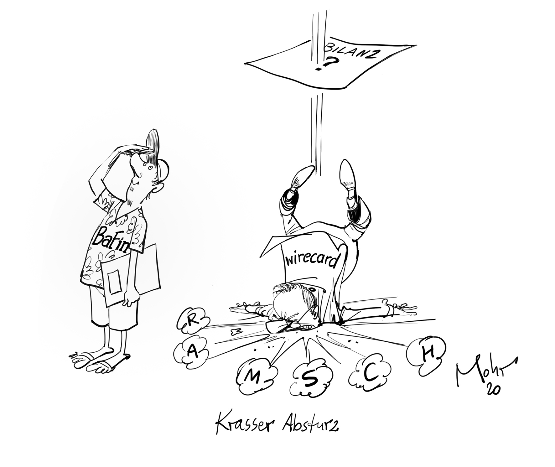 Krasser Absturz