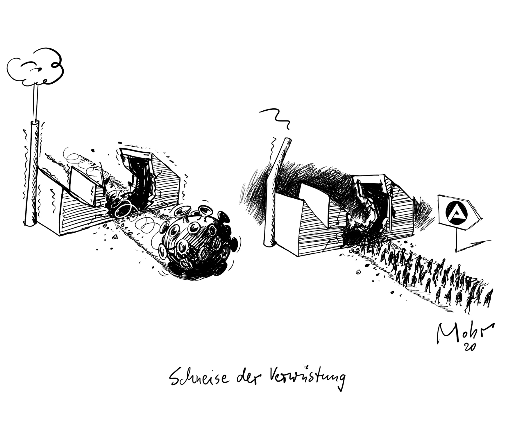 Schneise der Verwüstung