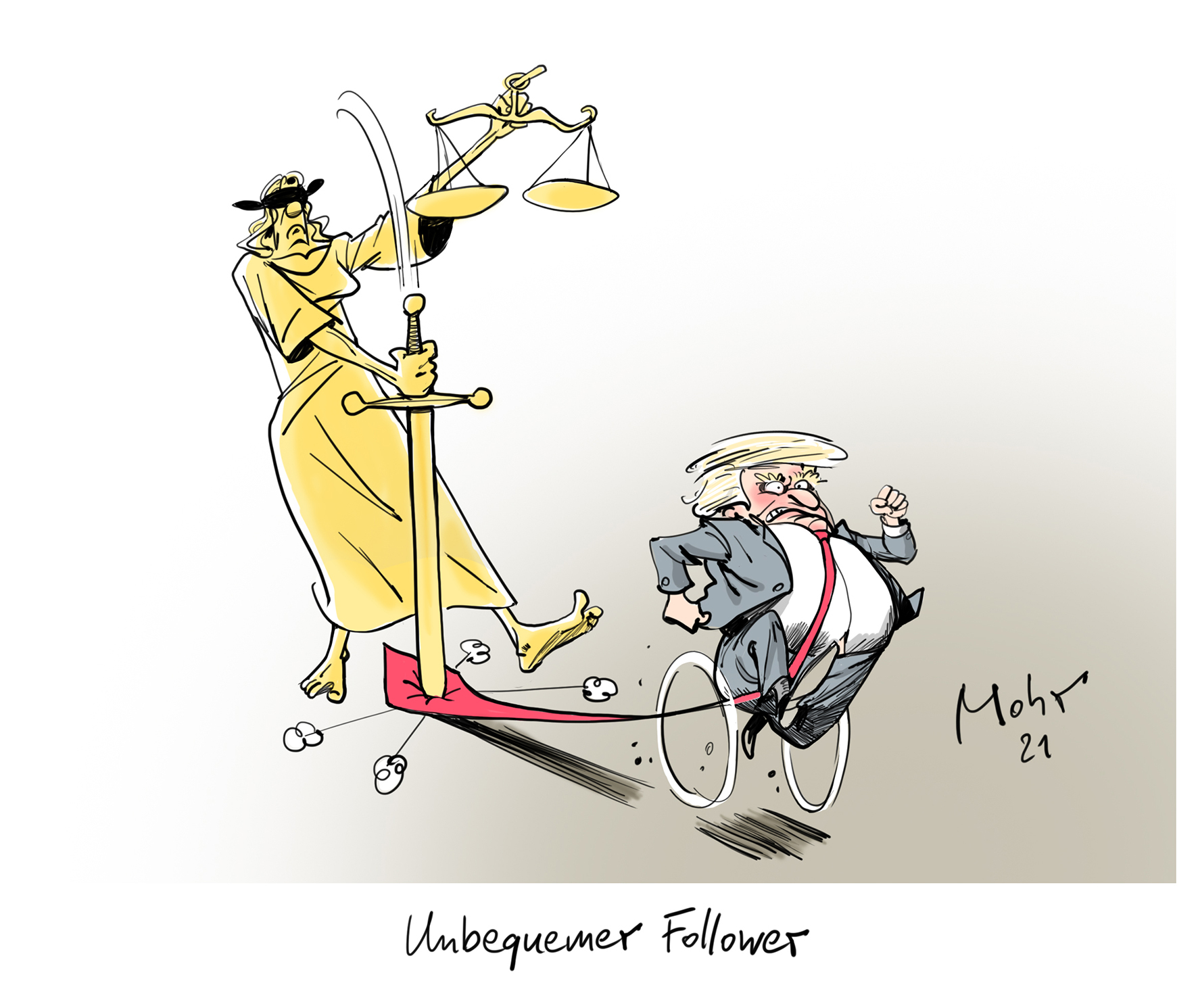 Unbequemer Follower