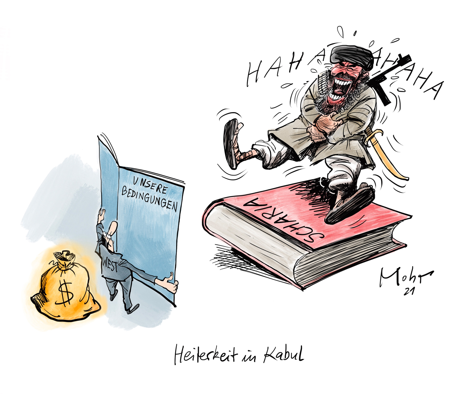 Heiterkeit in Kabul
