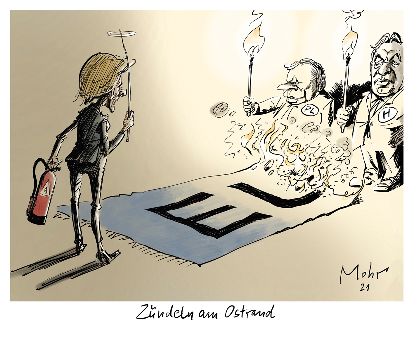 Zündeln am Ostrand