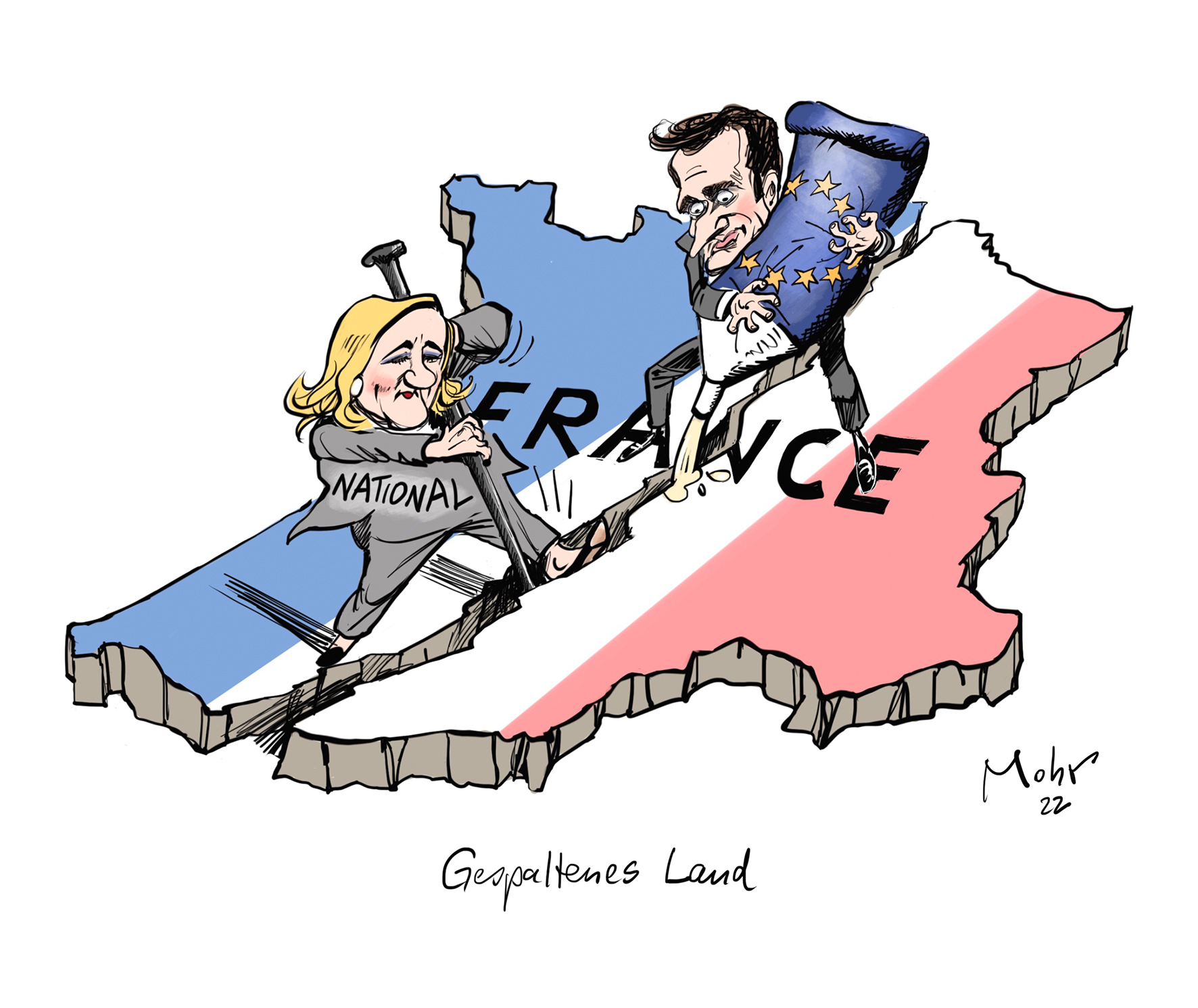 Gespaltenes Land