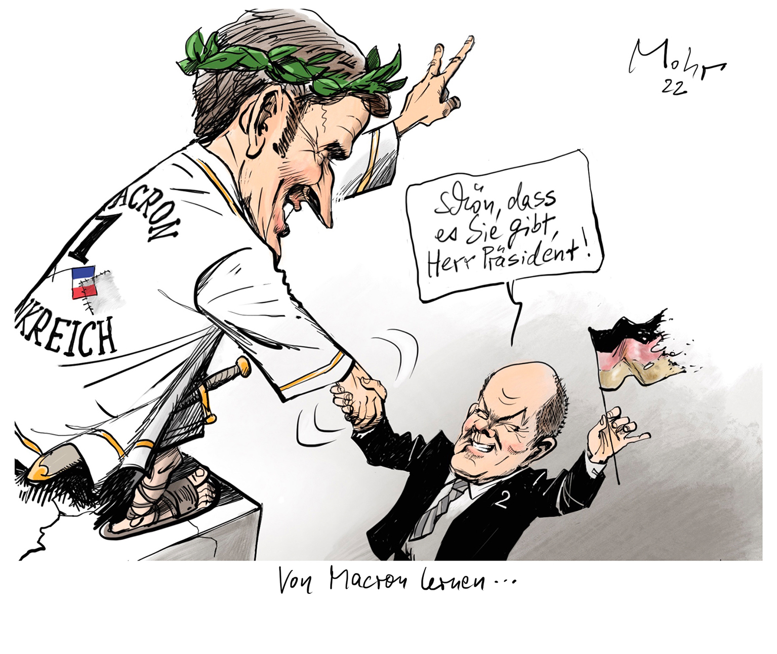 Von Macron lernen...