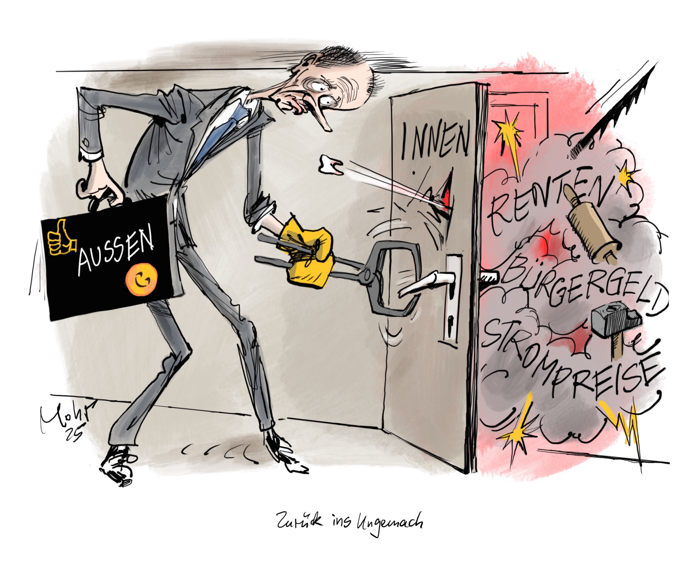 Zurück ins Ungemach