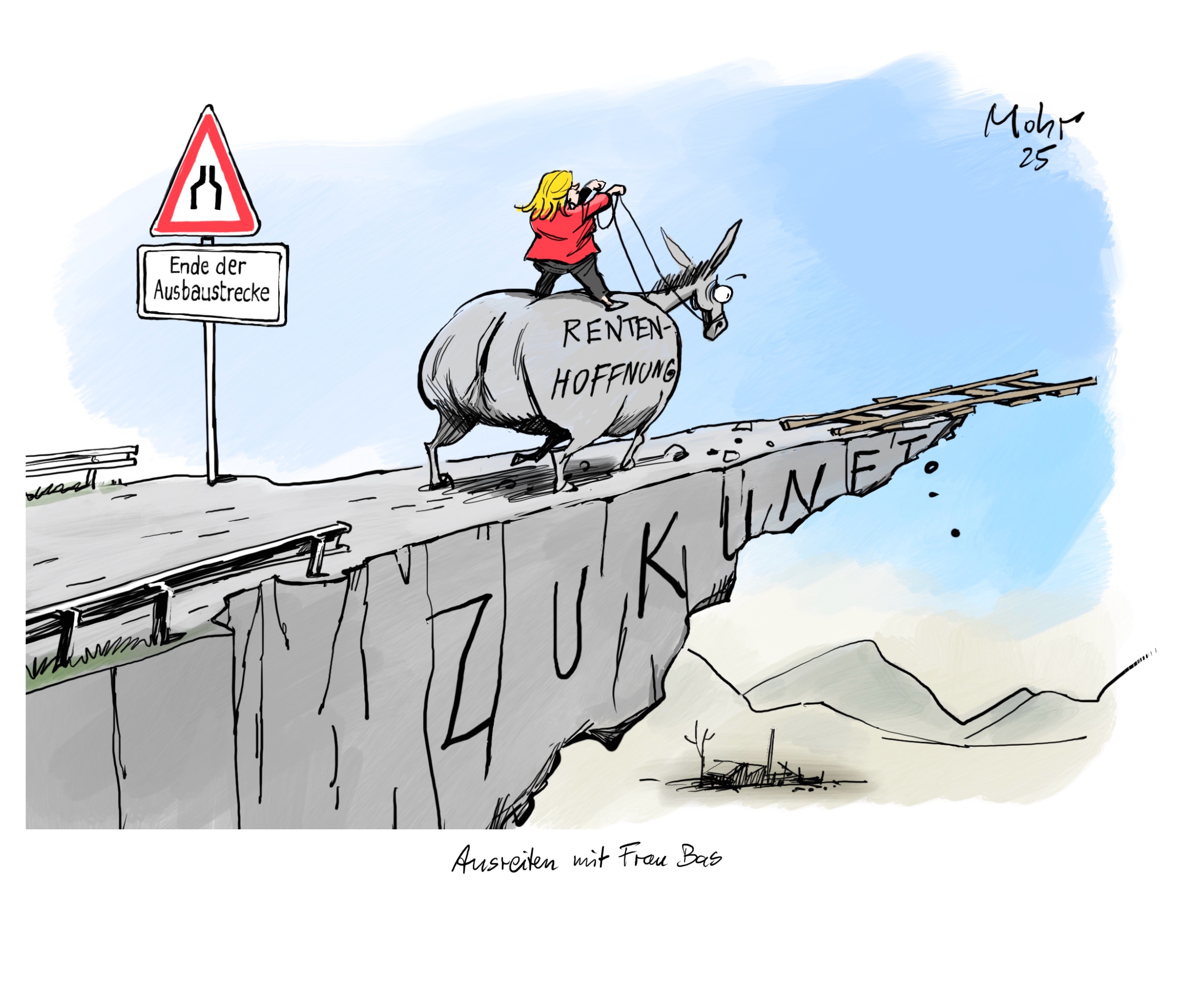 Ausreiten mit Frau Bas