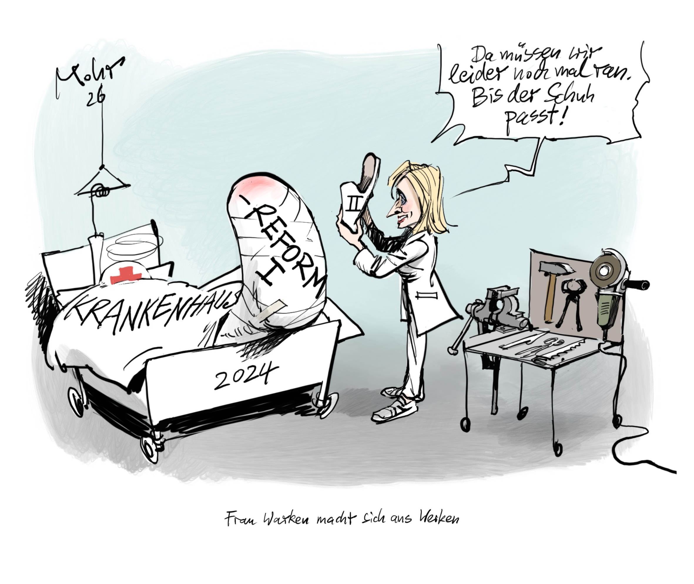 Frau Warken macht sich ans Werken