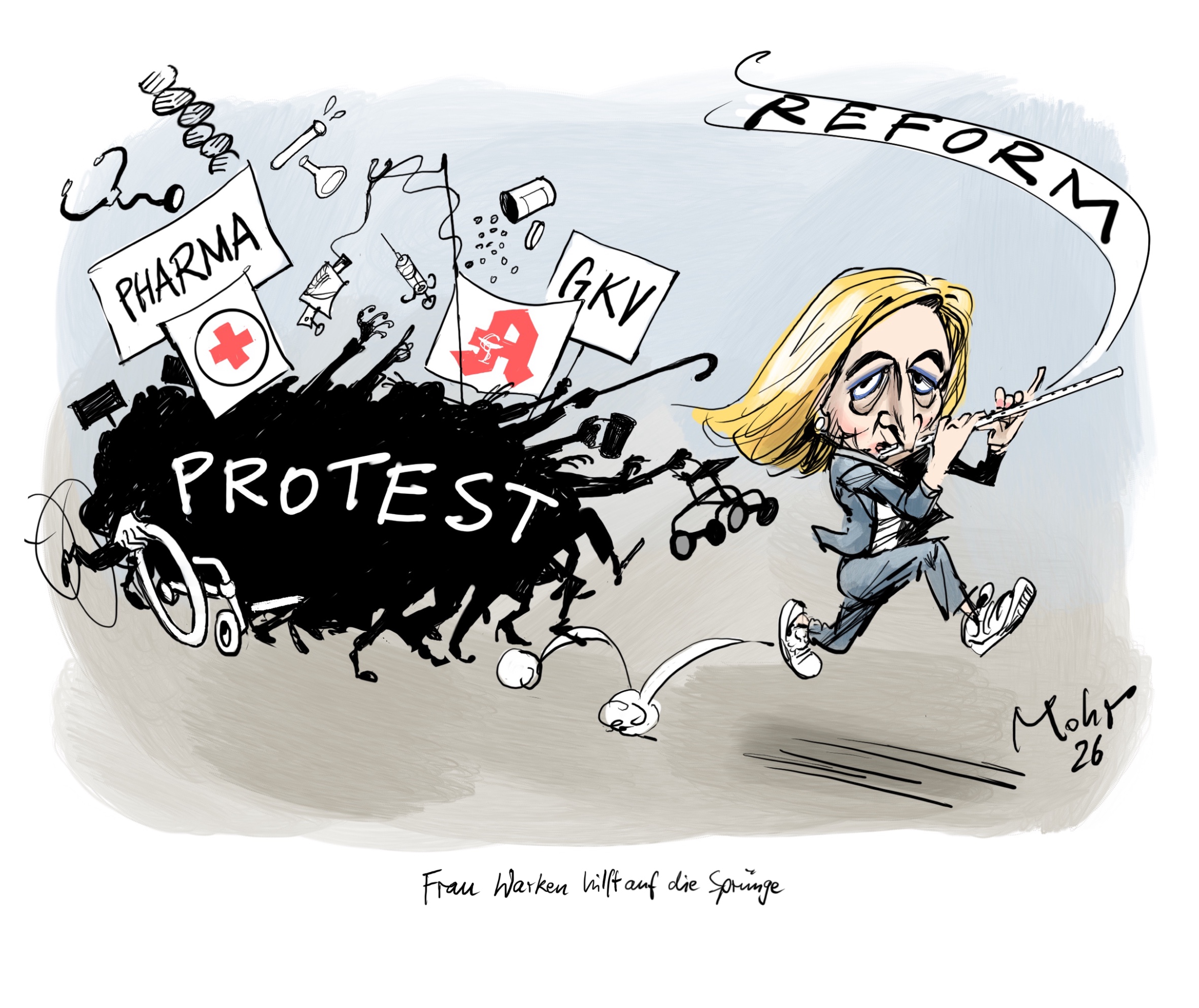 Frau Warken hilft auf die Sprünge