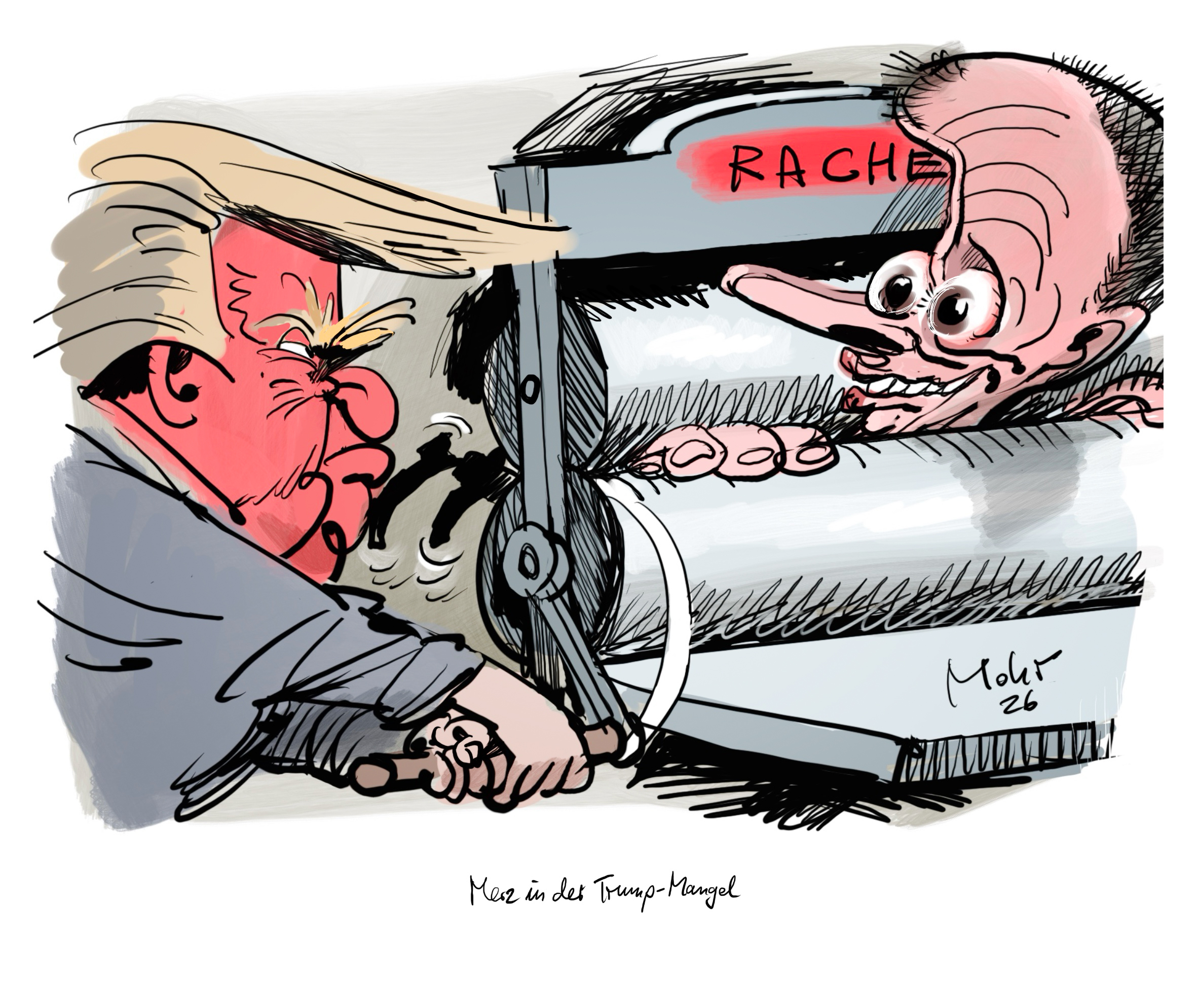 Merz in der Trump-Mangel