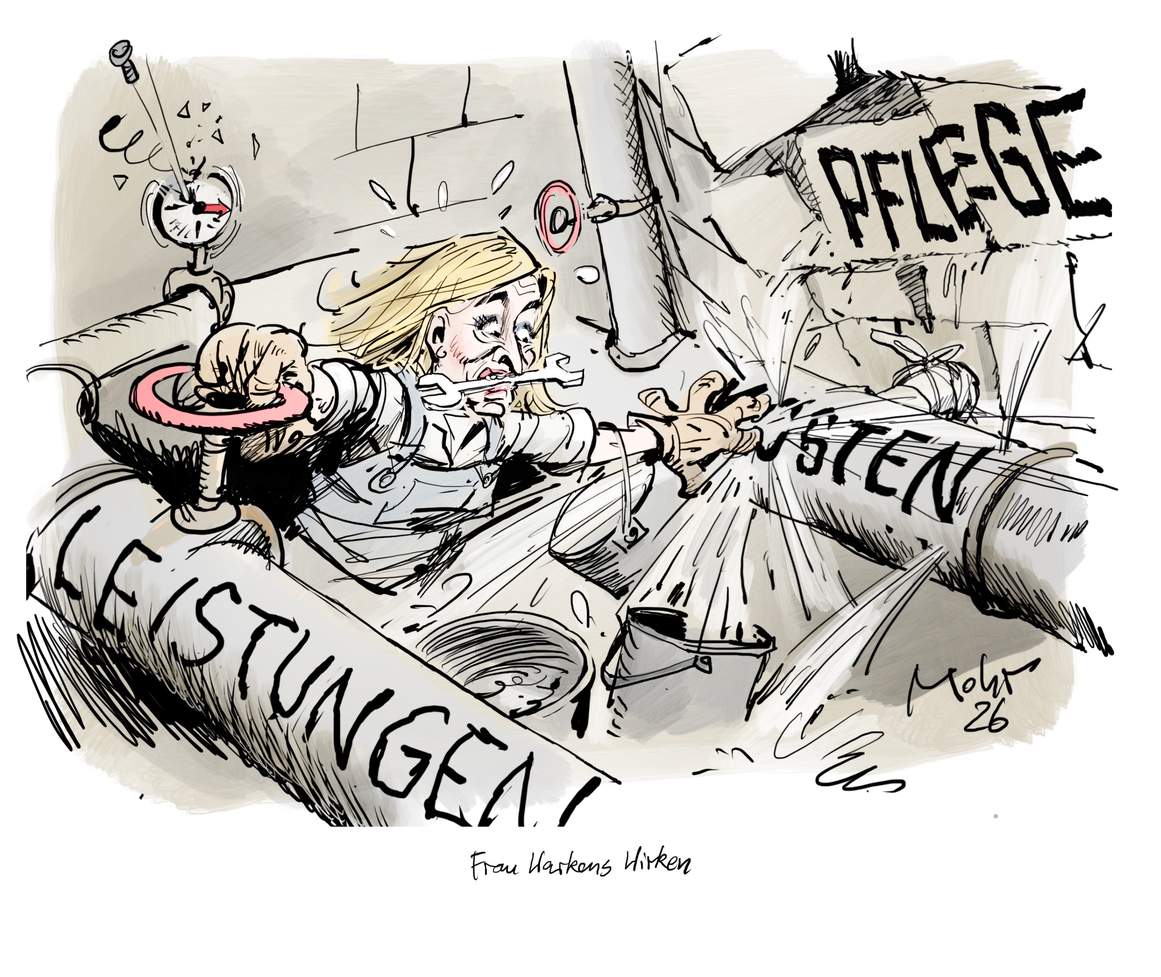 Frau Warkens Wirken