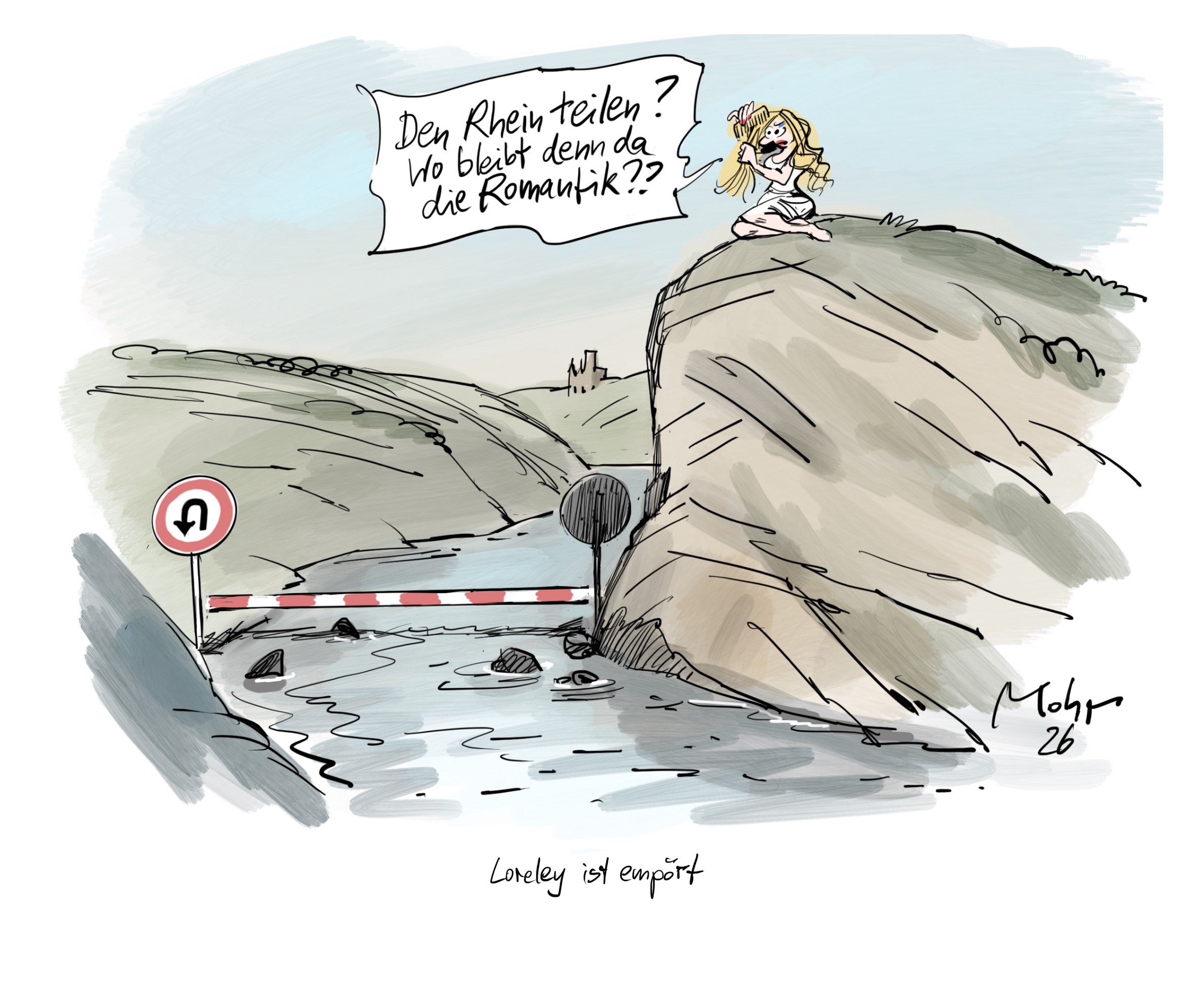 Loreley ist empört